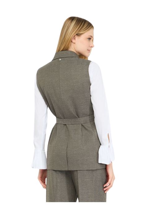 Gilet chevron con cintura Liu Jo | CF5259T054AM9770
